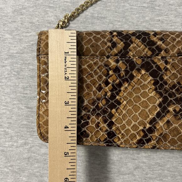 Michael Kors Sloan Crossbody Bag Womens One Size Sand Snake Leather Chain - Picture 11 of 15